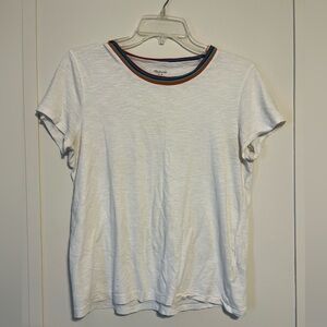✨Madewell Tee with Rainbow Collar✨